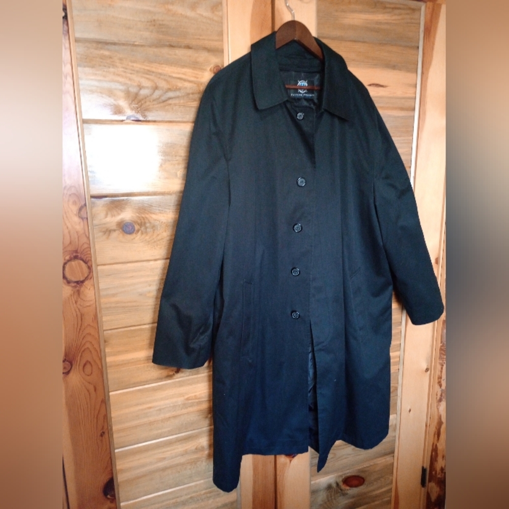Black Button-Up Coat - image 2